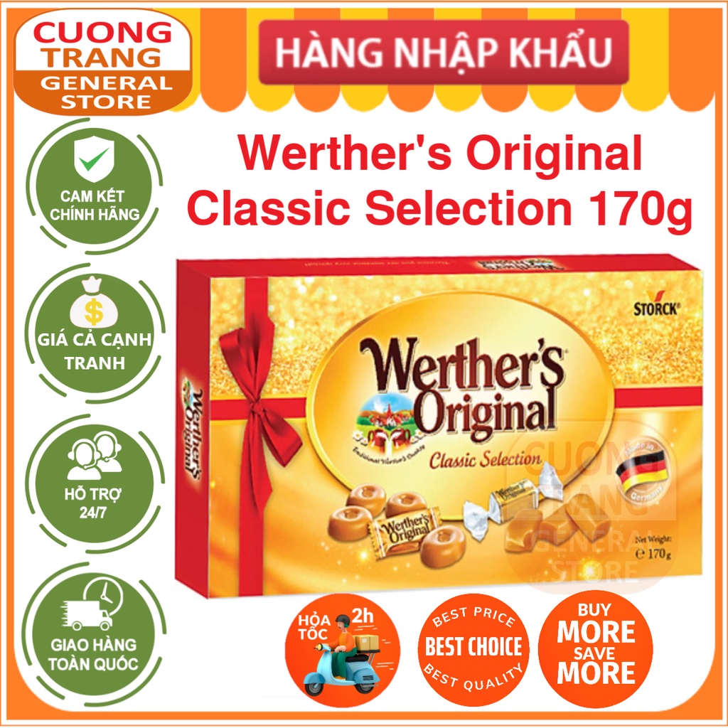 Kẹo Caramel hỗn hợp Werther's Original Classic Selection 170g