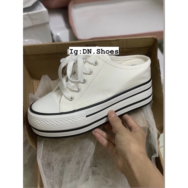 Giầy sục thể thao Giầy sục đế bánh mỳ cao 8cm 4 màu thời trang
