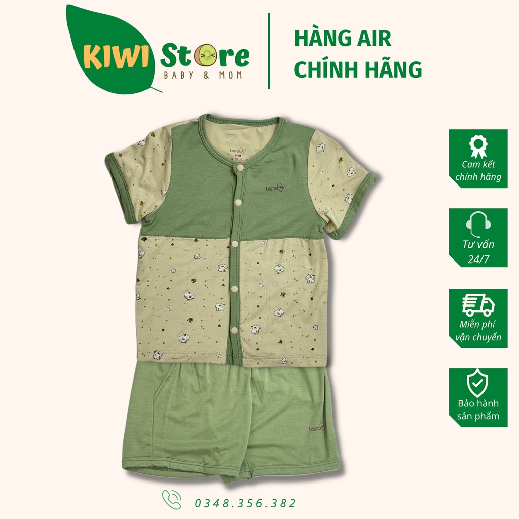 Bộ cài giữa Bamboo cộc tay Bons99 cho bé