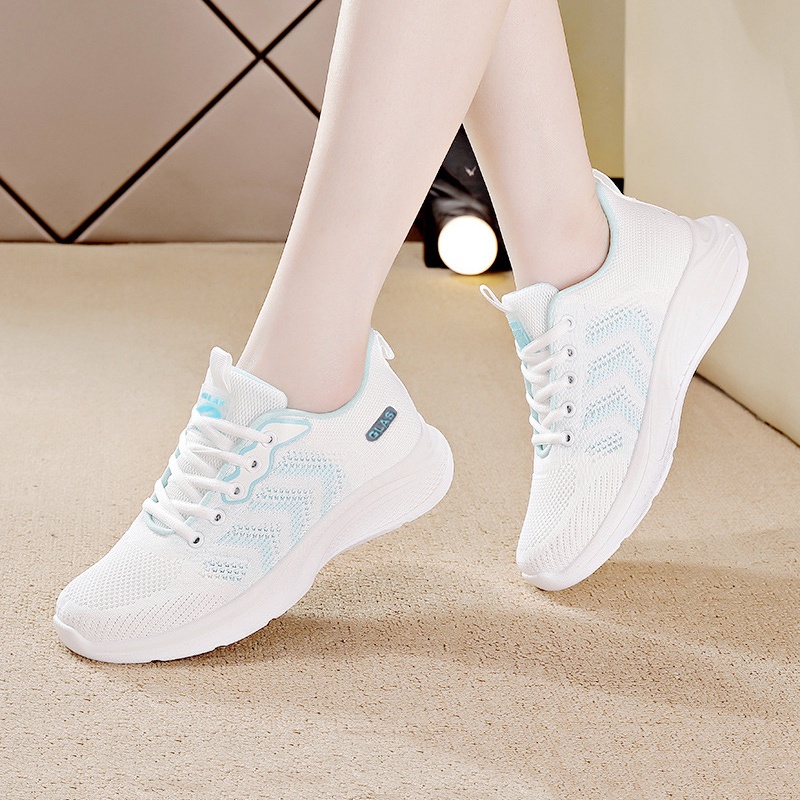 Giày Thể Thao Nữ Cao Cấp Độn Đế Sneaker Êm Nhẹ Thoáng Khí GL807