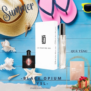 LD Perfume Oil tinh dầu nước hoa Pháp Black Opium YSL 12ml