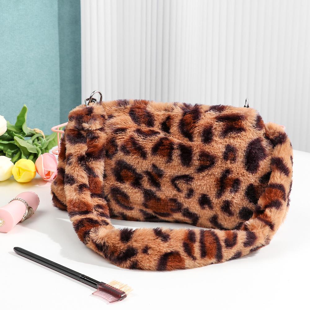 YVE Túi Đeo Vai In Họa Tiết Da Báo