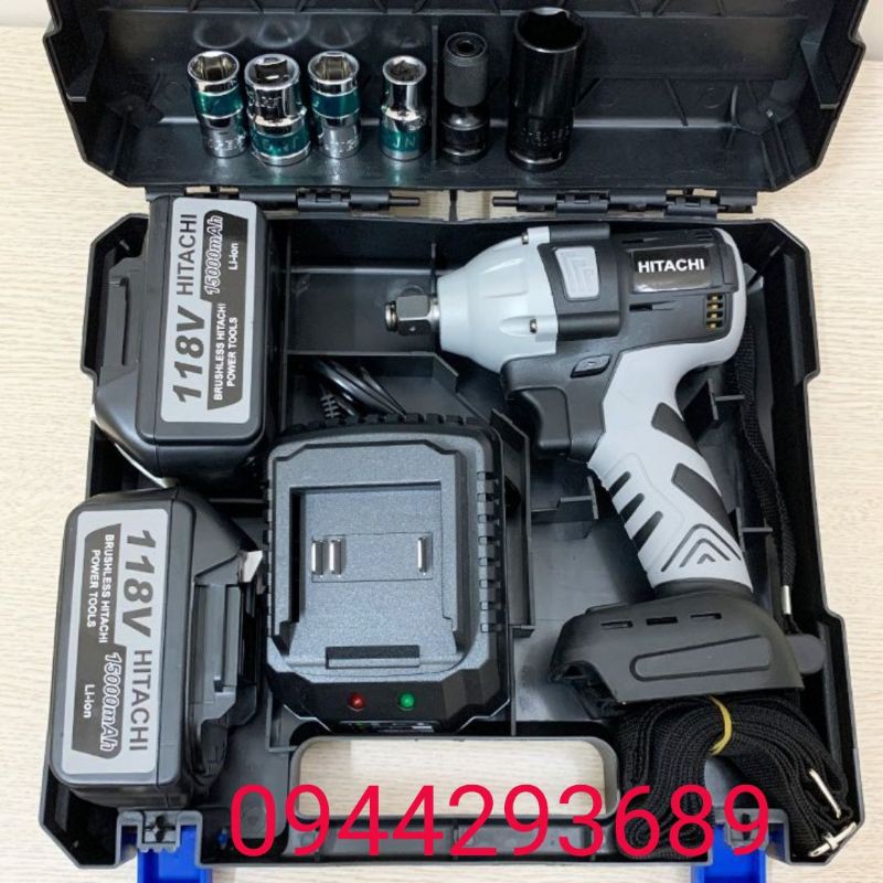 Máy siết Bulong Hitachi118v Động cơ không chổi than lõi đồng 100%
