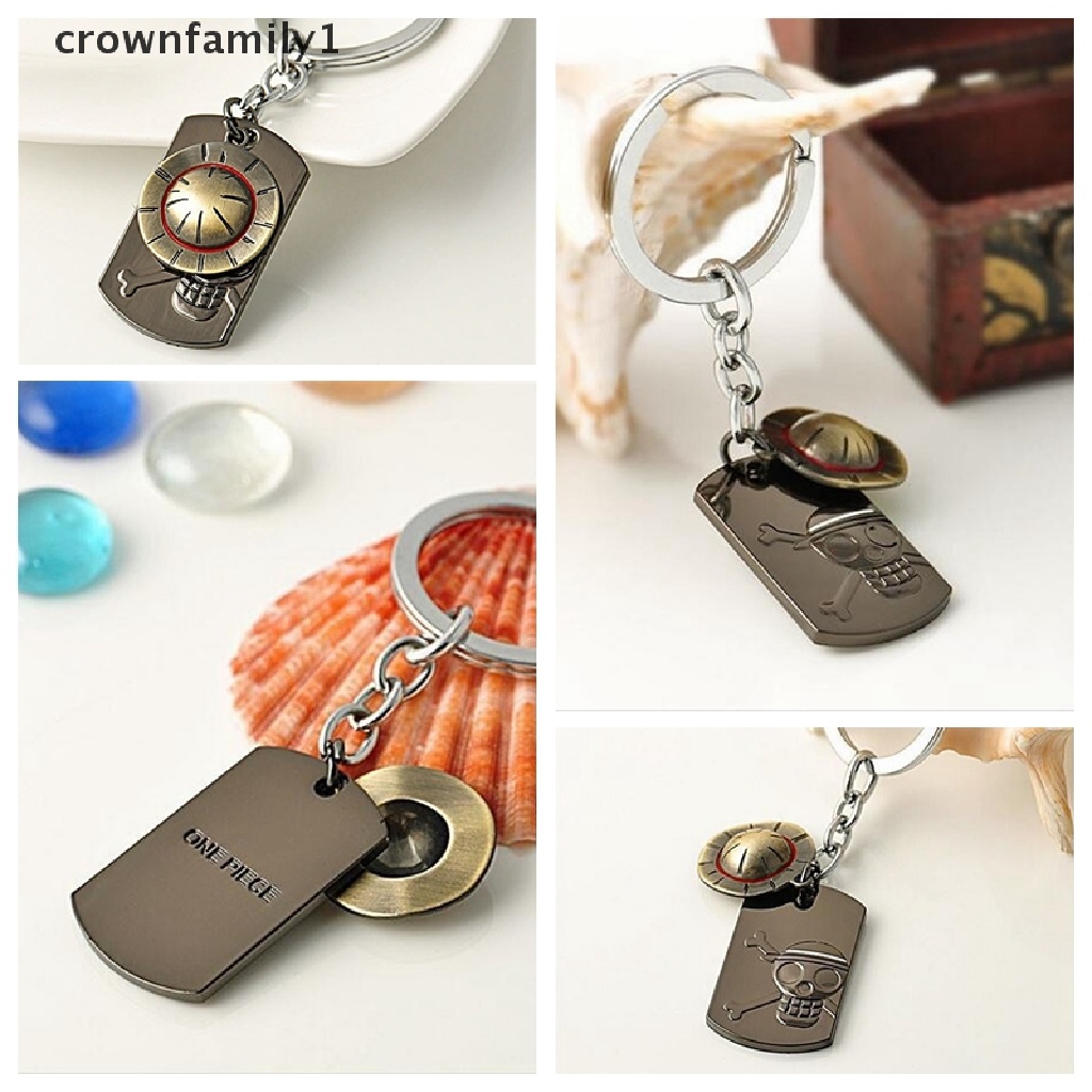 Móc Khóa Hình Nón Rơm Luffy Trong Phim Hoạt Hình One Piece 1 Bằng Thép Không Gỉ