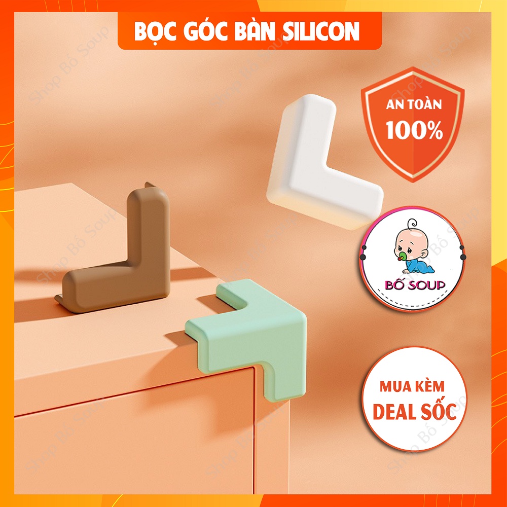 Miếng bọc góc bàn silicon an toàn cho bé