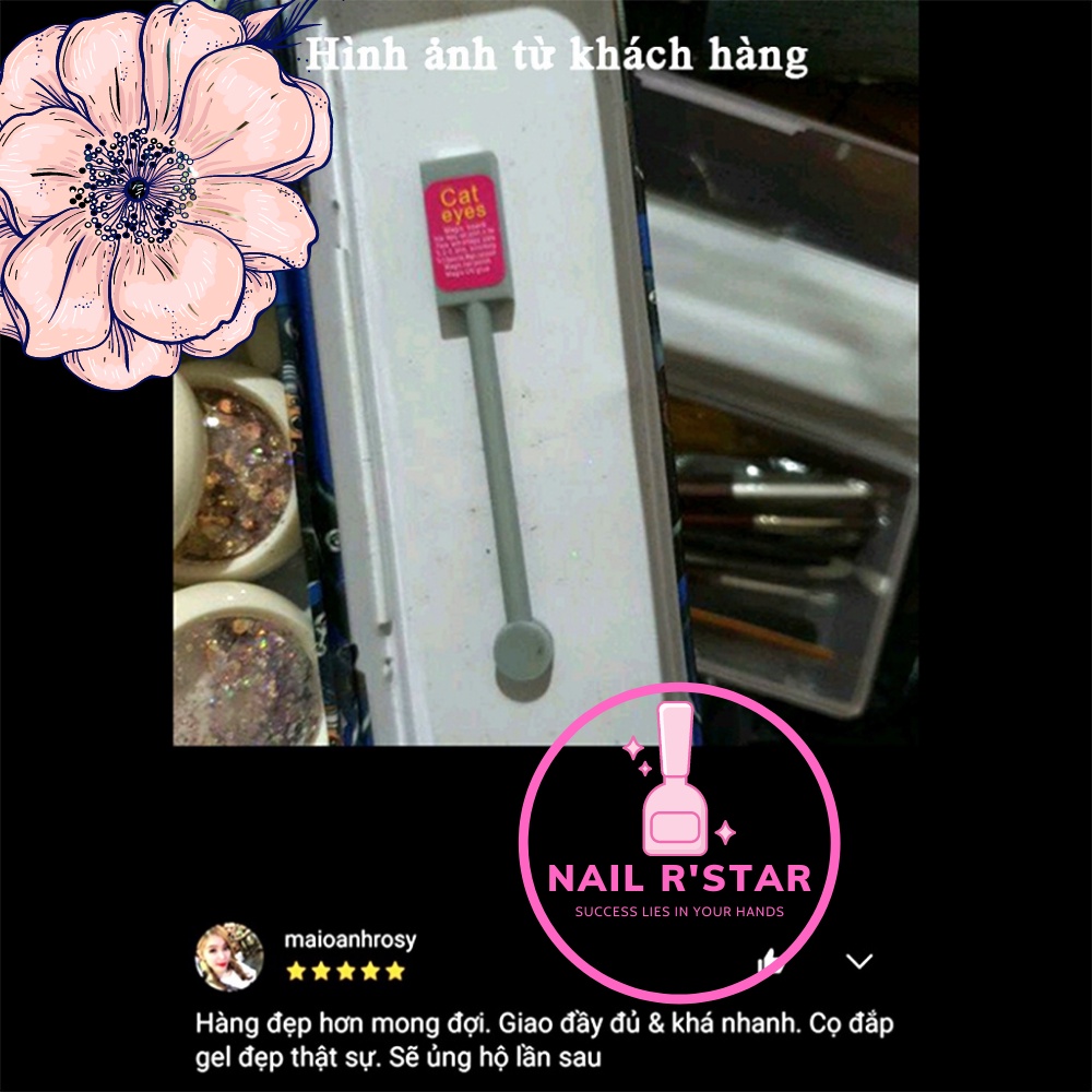 Cây nam châm 2 đầu hơ sơn gel mắt mèo chuyên dụng cho dân làm móng NAIL R’STAR
