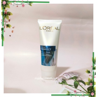Sữa rửa mặt Loreal làm sạch trắng mịn White Perfect 100g
