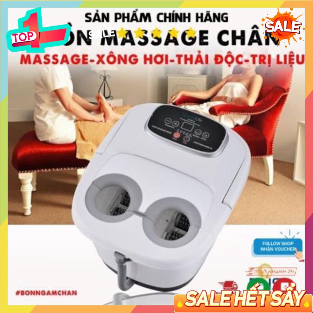 [BH 2 năm] Bồn Ngâm Chân Massage SereneLife SL18, Máy chậu ngâm chân massage xiaomi nước nóng