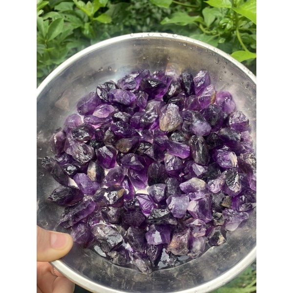 100gram Thạch Anh Tím thô thanh tẩy bài