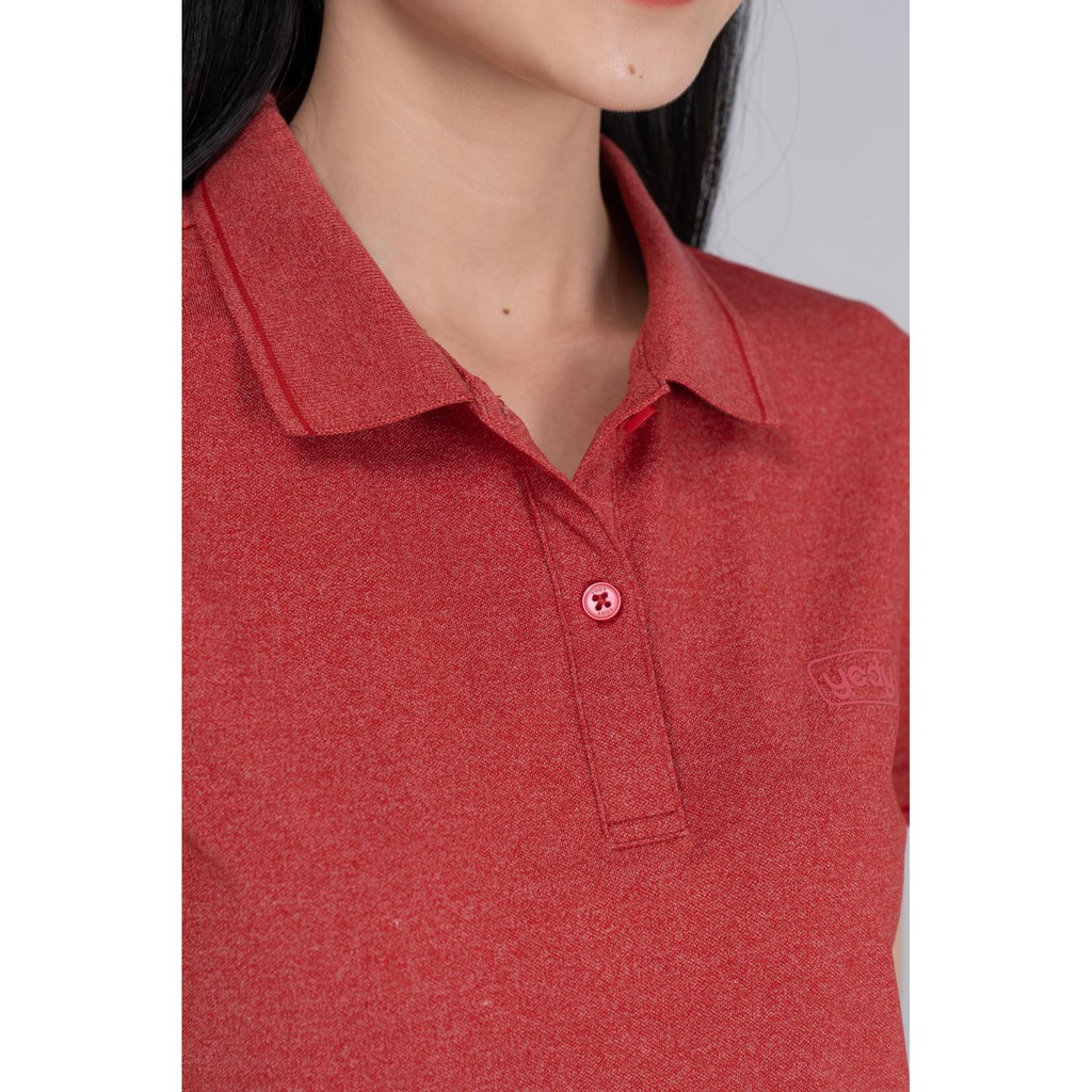 Áo Polo YODY Nữ chất liệu Cotton melange sợi xe mềm mịn thoáng mát APN4142