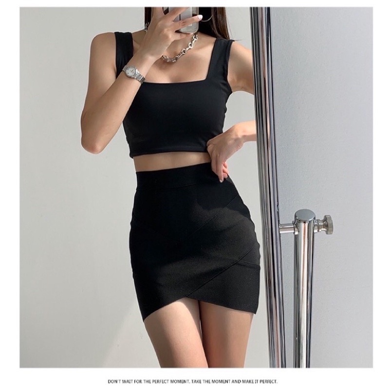 Áo 2 Dây Croptop Bản To Có Đệm Cực Hót