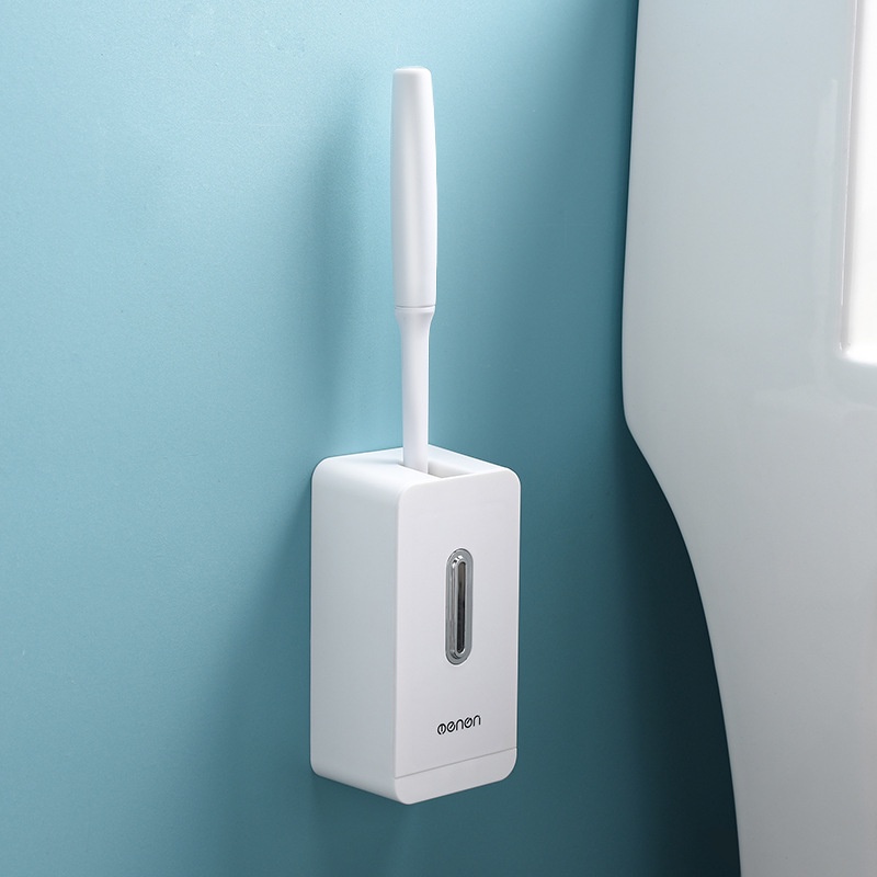 Bàn Chải Vệ Sinh Toilet Có Tay Cầm Dài Bằng Silicon Mềm Tiện Dụng
