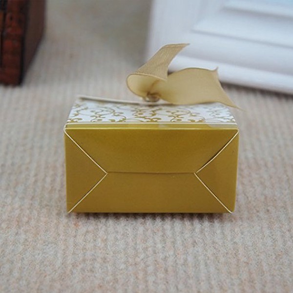 50 hộp quà tặng đáng yêu với dây ruy băng dùng cho tiệc cưới | BigBuy360 - bigbuy360.vn