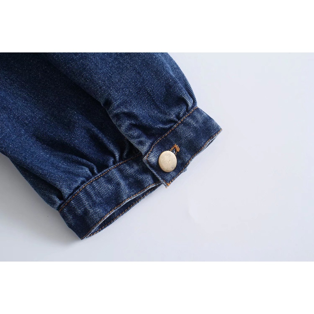 Đầm Zara jean xanh chất mềm đẹp xịn DT2JEG60N10