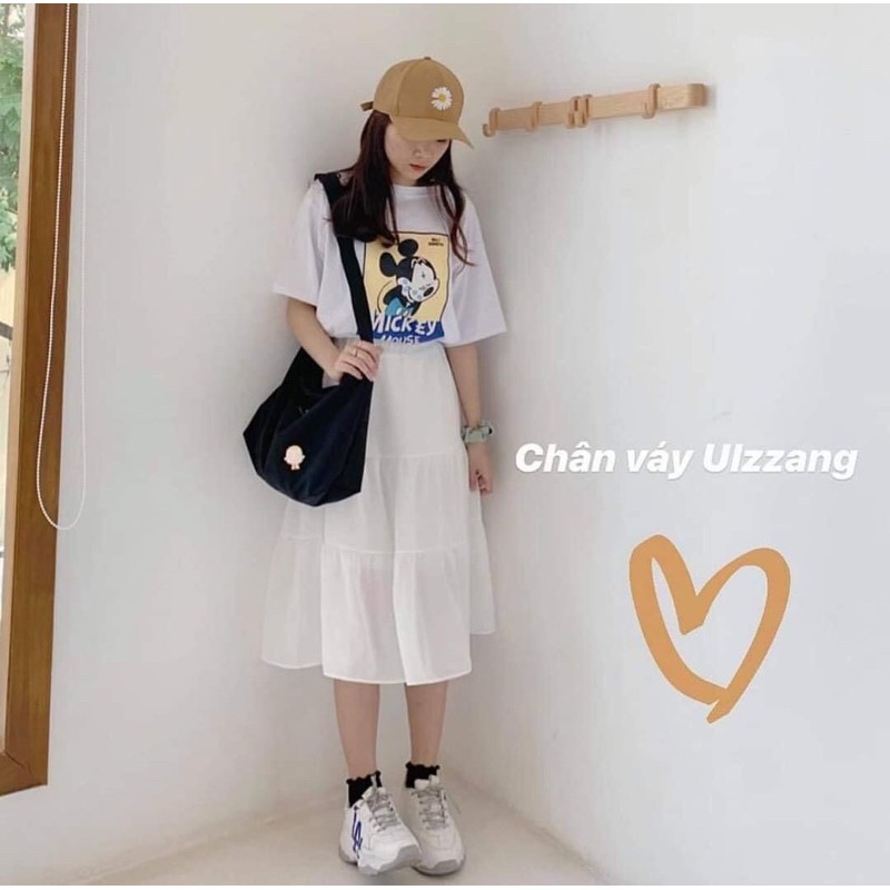 Chân Váy Vintage Nữ 🌸 Chân váy Dài Nữ 2 Lớp Voan, 3 Tầng Dáng Dài Ulzzang Siêu Xinh | BigBuy360 - bigbuy360.vn