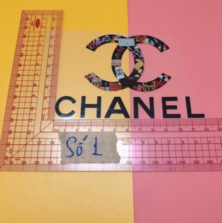 Sticker ủi,hình ủi, patch ủi logo Chanel