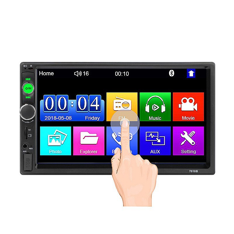 Khuyến Mãi! Máy Nghe Nhạc MP5 2DIN Bluetooth 7010 7 "Cho Xe Hơi