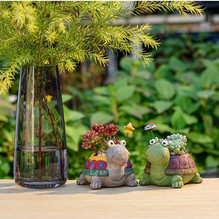Chậu cây để bàn hình con rùa dễ thương
