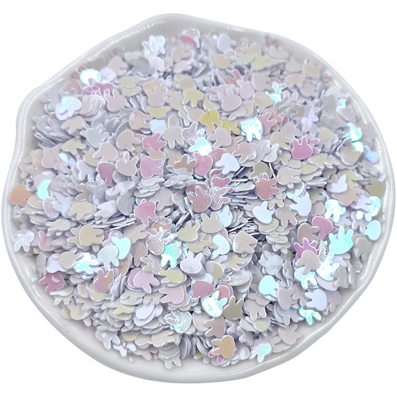 Set 2000 Miếng Dán PVC Hình Đầu Thỏ Đính Kim Sa Nhiều Màu Sắc Dùng Làm Trang Sức DIY