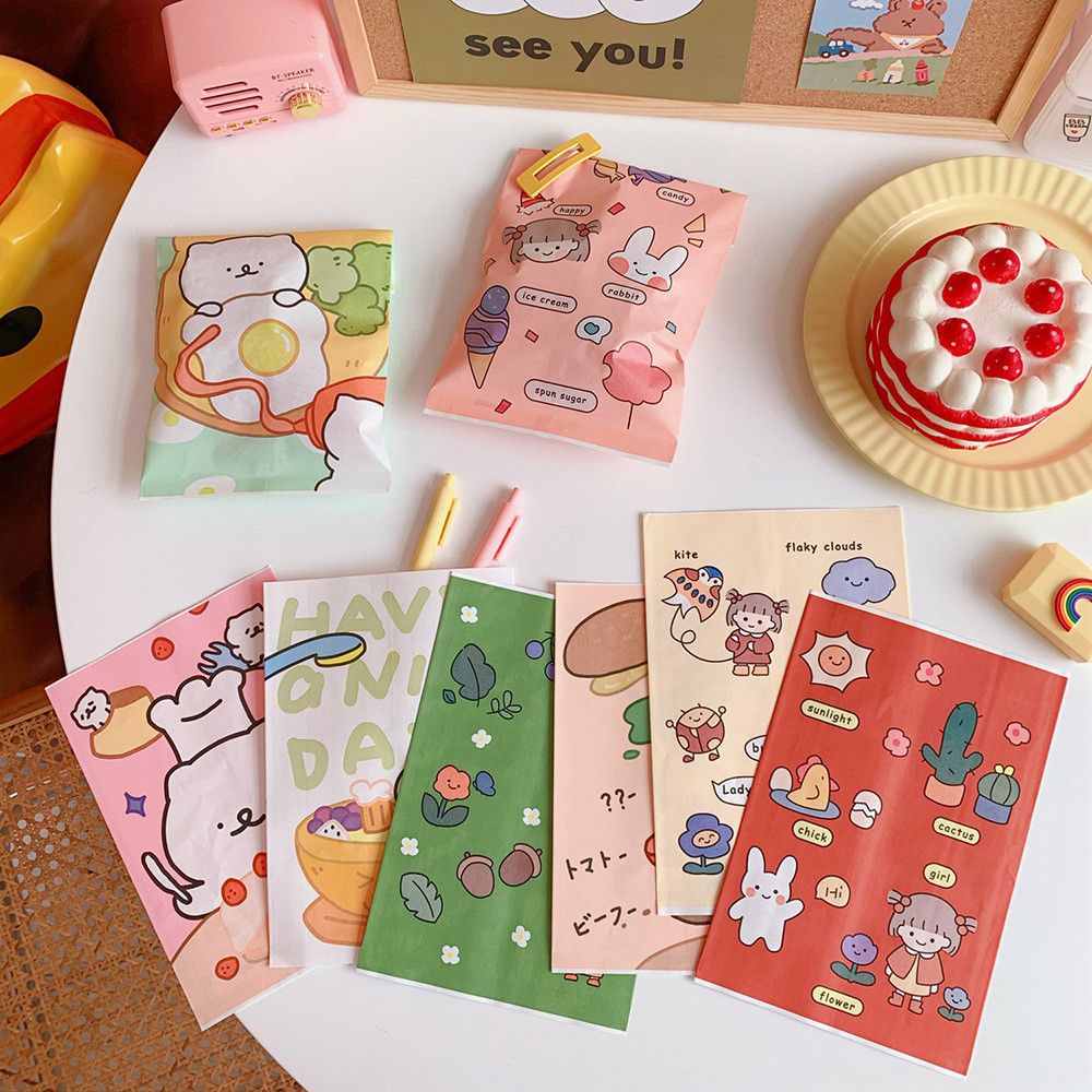 Túi giấy đựng bánh kẹo in hình gấu hoạt hình dễ thương