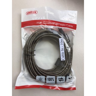 Cáp máy in 10m Unitek Y-C431 chuẩn USB 2.0