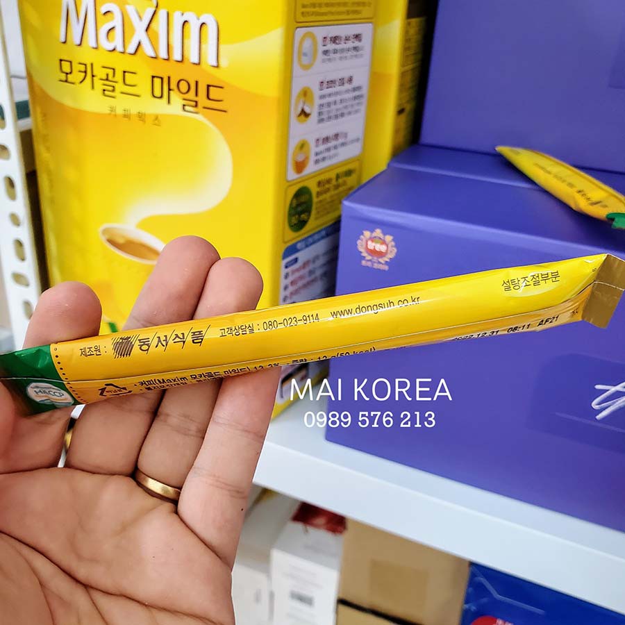 Cà phê MAXIM MOCHA GOLD số 1 Hàn Quốc tách lẻ dùng thử