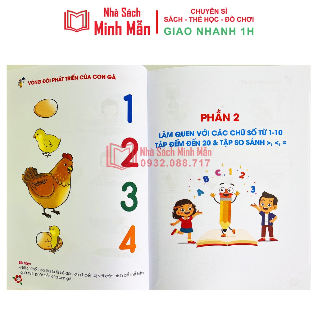 Sách - Toán Tư Duy - Dành cho trẻ em từ 4 - 6 tuổi