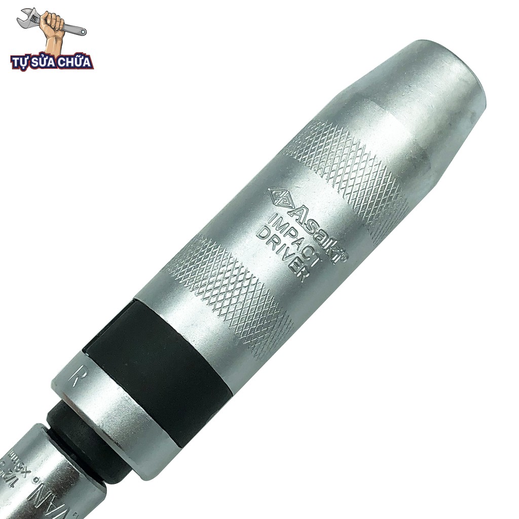 Bộ tô vít đóng Asaki AK-7192 kèm 13 mũi đóng hàng chính hãng chuyên mở ốc vít cứng đầu hộp sắt nhỏ gọn tiện dụng
