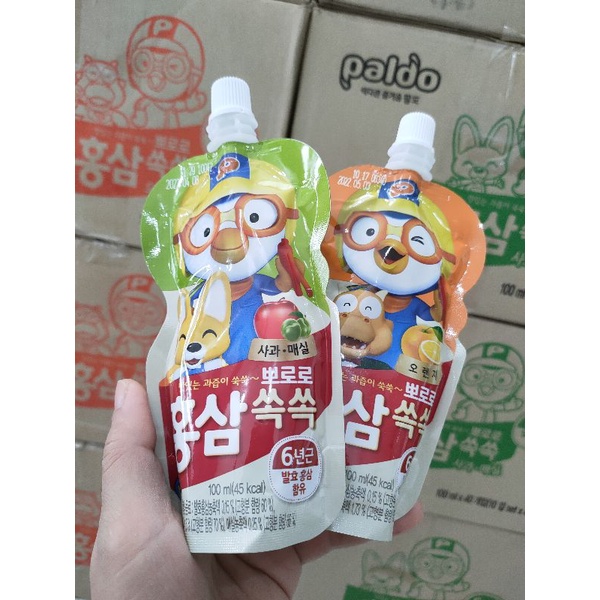 Nước hồng sâm trái cây Pororo