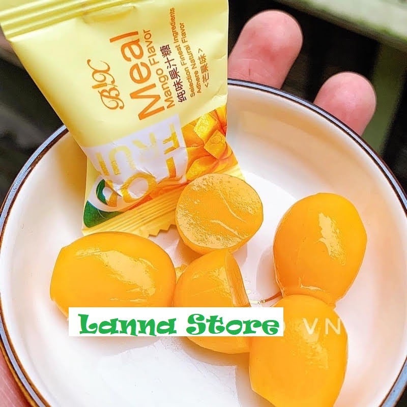 [ Ăn vặt ngon ] KẸO DẺO HOA QUẢ TOP FRUIT vị Soài / Dâu tây / Nho / Mix các vị gói 320g