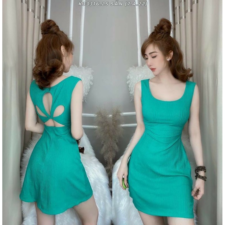 Đầm ngắn khoét lưng sang chảnh mặc dạo phố mùa hè (GIÁ SỈ) Lissa 111