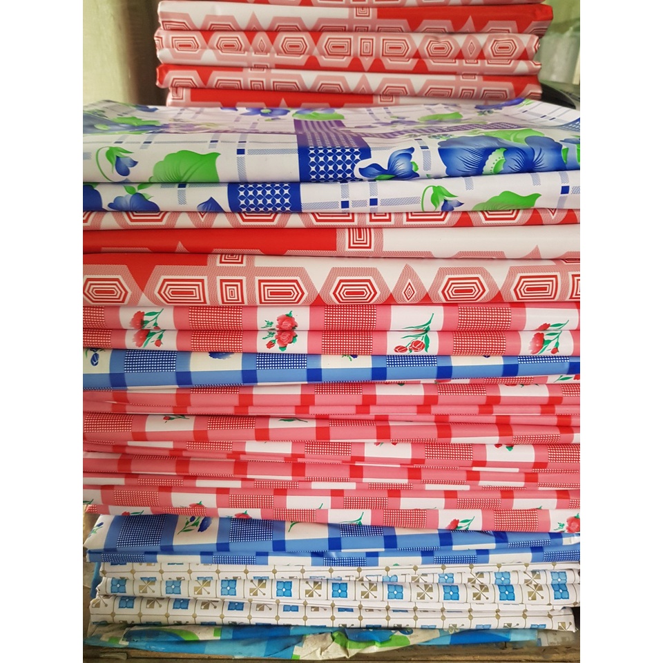 (GIẢM GIÁ)) [FREESHIP 50k] khăn thảm trải bàn nhựa PVC chống thấm nước in hoa,kẻ ô xanh đỏ tiêu chuẩn chất lượng