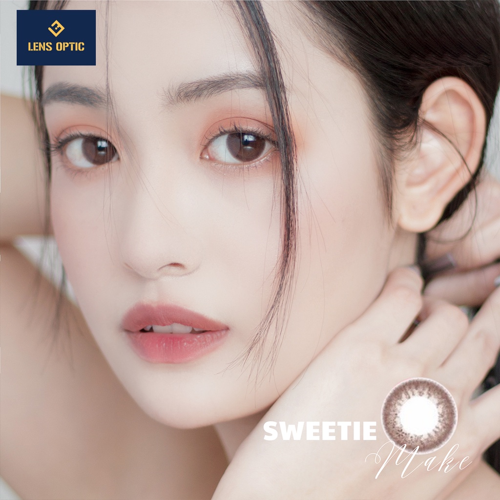 Kính áp tròng 1 ngày màu Sweetie Make SEED Eye Coffret 1 Day cho mắt cận - Lens Optic