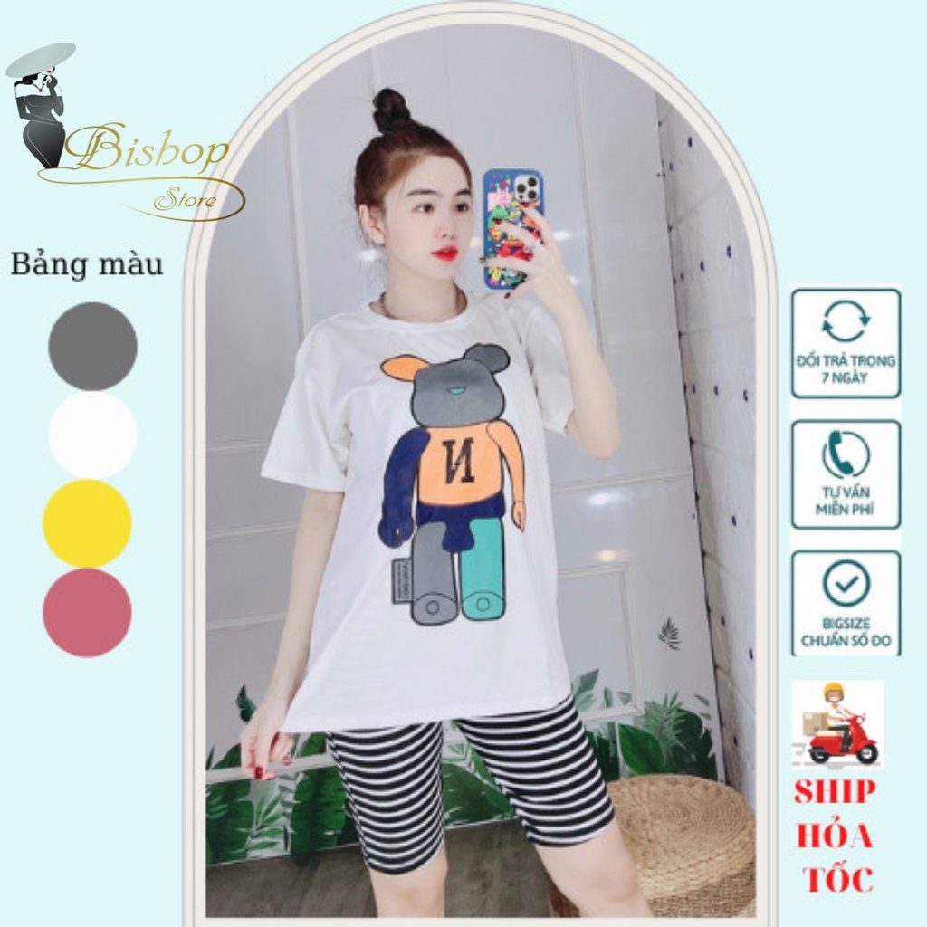 Set bộ kiểu đồ bộ lửng đồ bộ mặc nhà đồ ngủ bigsize dễ thương form rộng