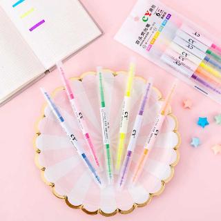 Set bút dạ quang 3/6 màu lựa chọn