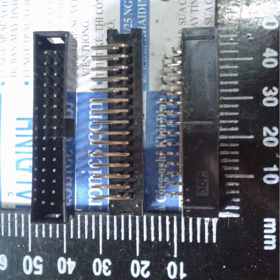 Đầu nhựa cổng iDE30 CÁI chân cong 2.54MM (10 cái) kde0475
