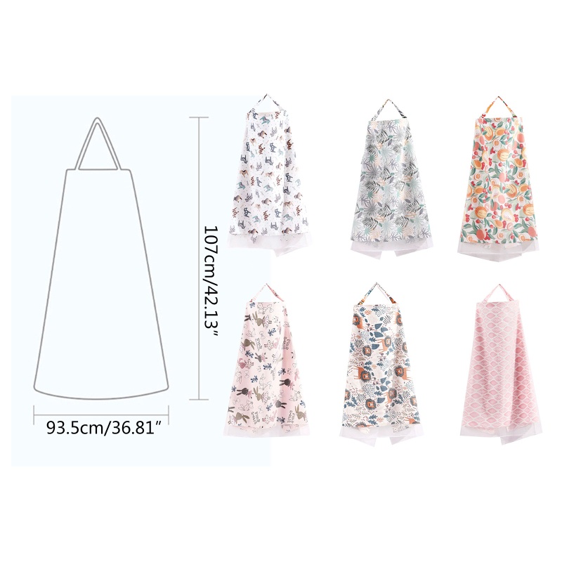 Áo Choàng Cotton Mềm Mại Cho Bé Uống Sữa Không Nhìn Xuyên Qua Mothe
