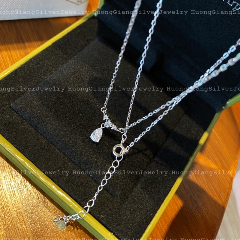 Dây chuyền công chúa bạc xi kim s925 - HuongGiangSilver