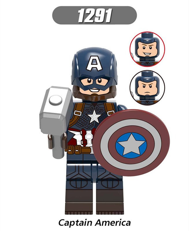 Mô hình lắp ghép nhân vật siêu anh hùng Avengers tùy chọn