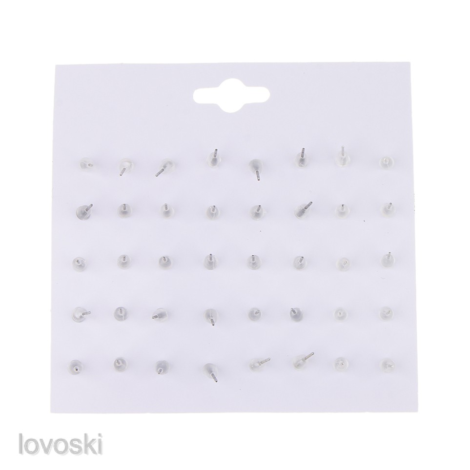 MagiDeal 20 Pairs Women Assorted Multiple Size Crystal Pearl Stud Earring