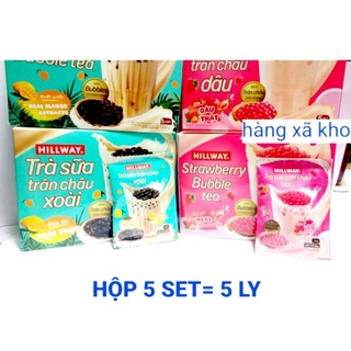 Trà Sữa Hillway Pha Sẵn 5 ly có trân châu.4/2023