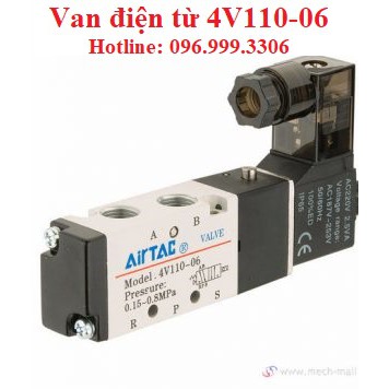 Van điện từ 4V110-06  dùng để điều khiển xylanh khí nén giá sỉ