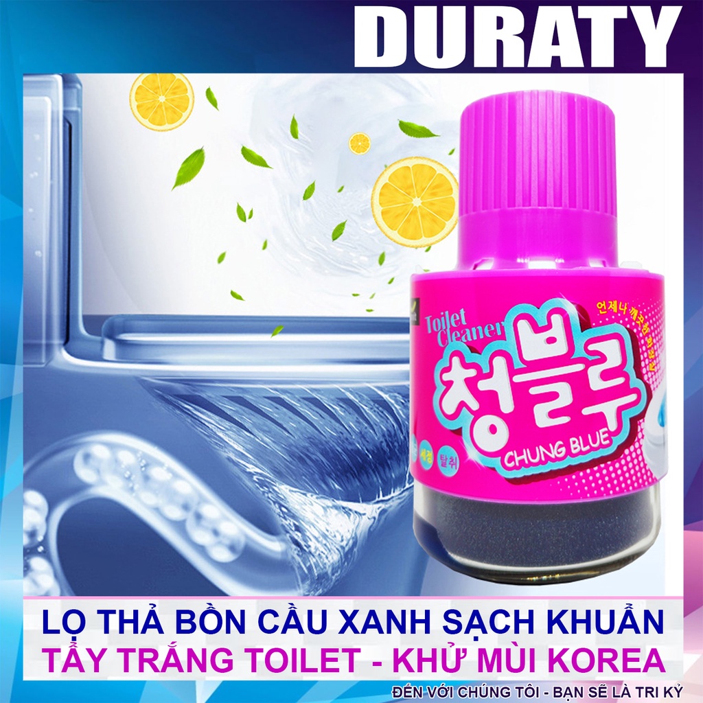 Lọ Thả Bồn Cầu Hàn Quốc HANVIT - Tẩy Ố, Làm Trắng, Diệt Khuẩn, Khử Mùi Bồn Cầu - Dùng Lâu 2-3 Tháng - DURATY