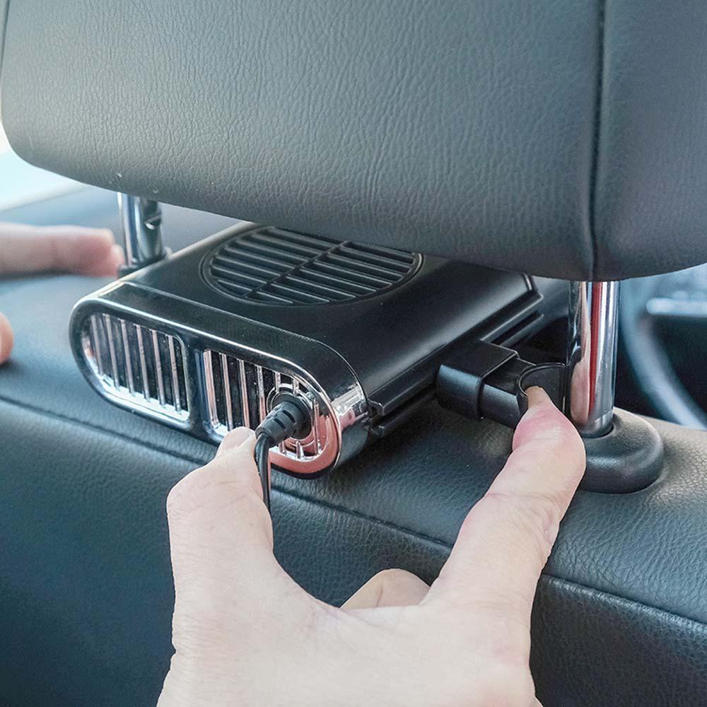 Quạt Mini Làm Mát Không Dây Yên Tĩnh Gắn Sau Ghế Xe Hơi