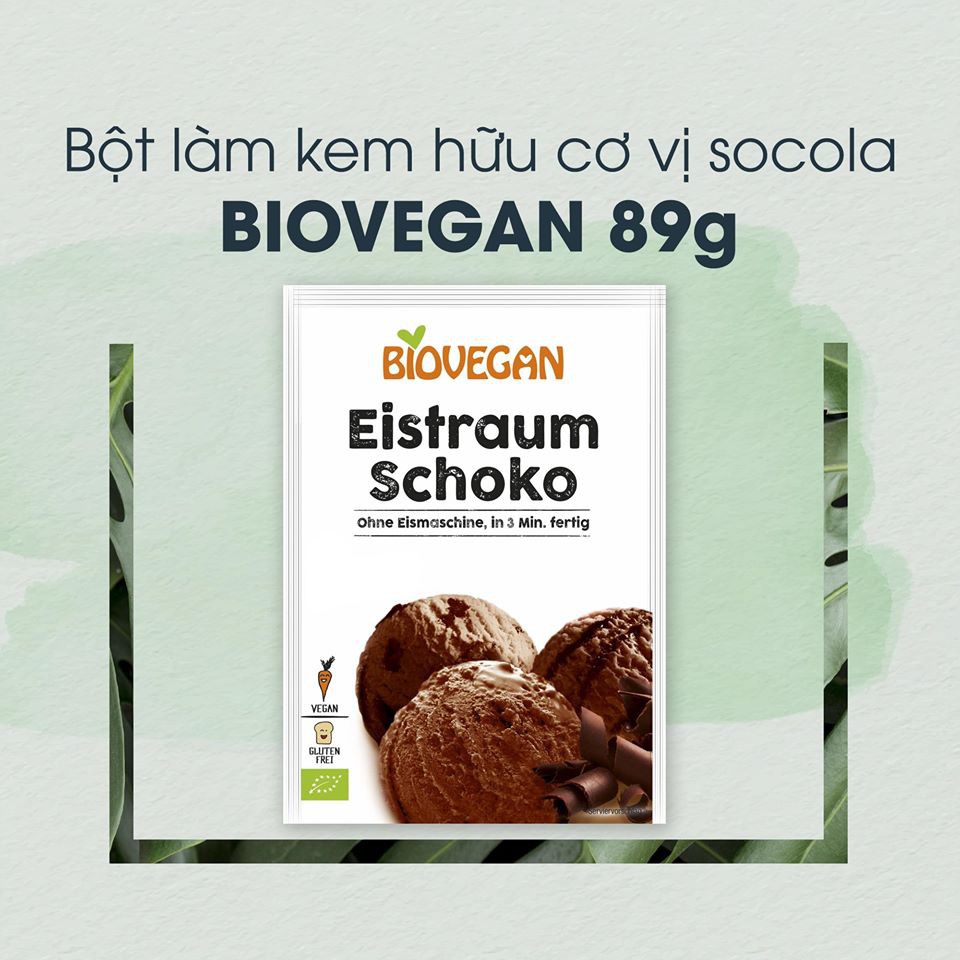 Bột Làm Kem Tươi Hữu Cơ Biovegan