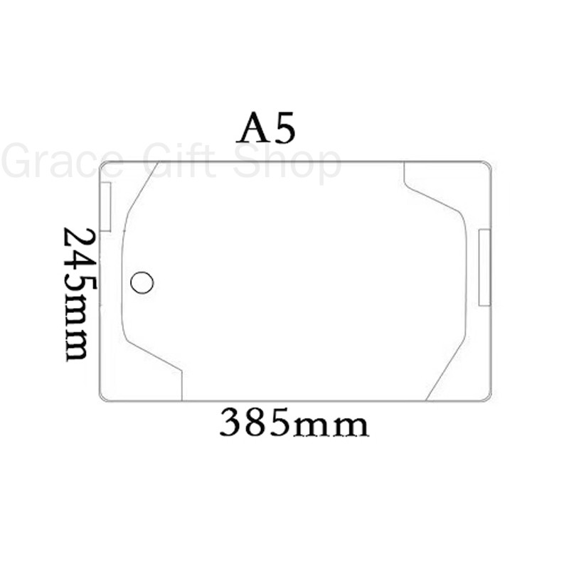 Bao da PVC trong suốt cho Notebook A5/A6