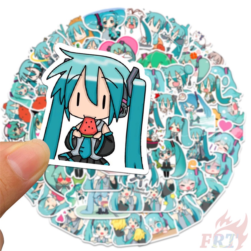 ❉ Miếng Dán Trang Trí Hình Hatsune Miku Series 01 ❉ Bộ 64 Miếng Dán Chống Thấm Nước Thời Trang