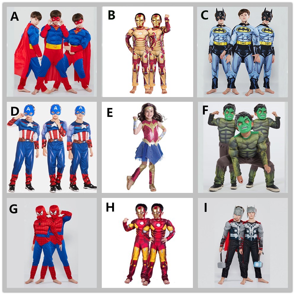 Bộ Đồ Hóa Trang Thành Captain America Cơ Bắp Độc Đáo Ngày Halloween