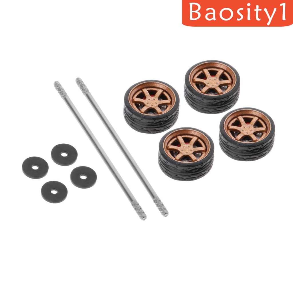Bộ bánh xe đồ chơi tỉ lệ 1: 64