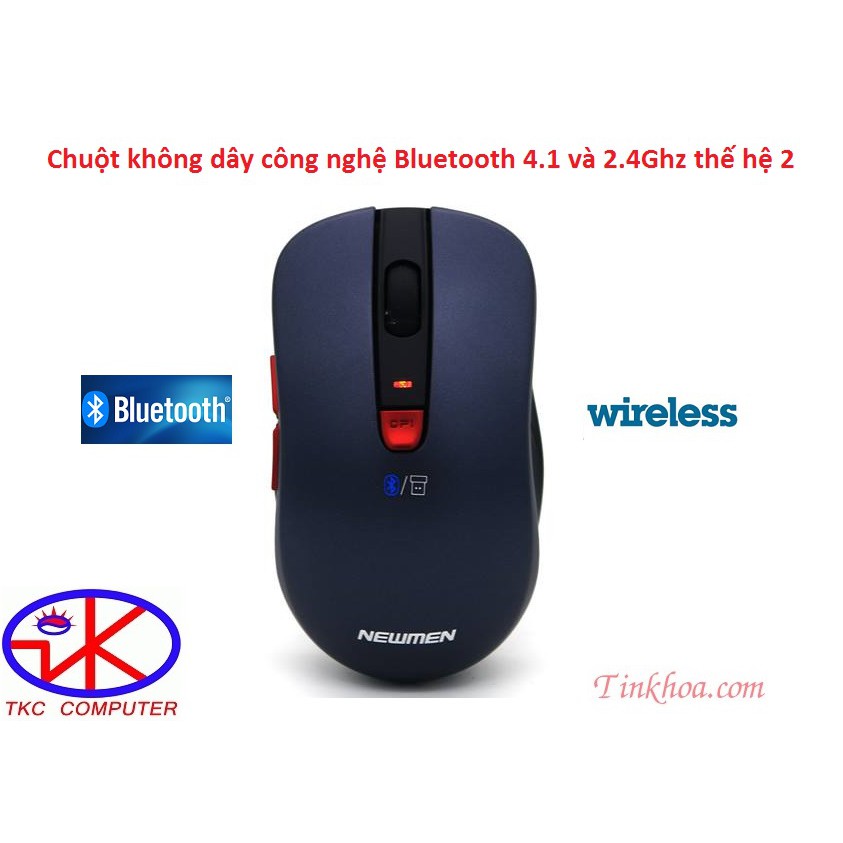 Chuột không dây NEWMEN D358 (2 chuẩn kết nối Bluetooth 4.0 & Wireless 2.4Hz)